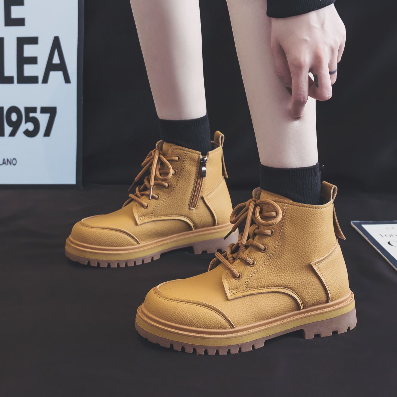 Sizing (W) 워리어 마틴 부츠 '회초'(Huich Chao) WBN(JS)-1338