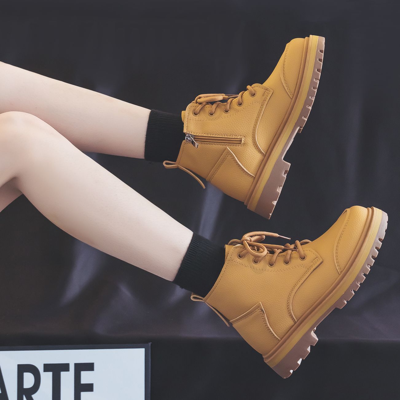 Cheap (W) 워리어 마틴 부츠 '회초'(Huich Chao) WBN(JS)-1338