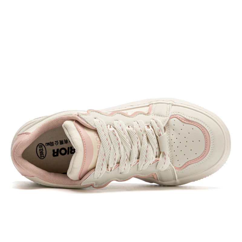 Lookbook Warrior 回力 復古休閒百搭 輕便耐磨 低幫 板鞋 女款 米粉紅