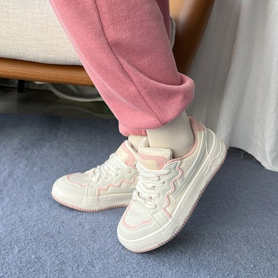 (Women) Warrior Retro Casual Low 'Beige Pink' WXY-E392MJ02 Sizing (Women) Warrior Retro Casual Low 'Beige Pink' WXY-E392MJ02