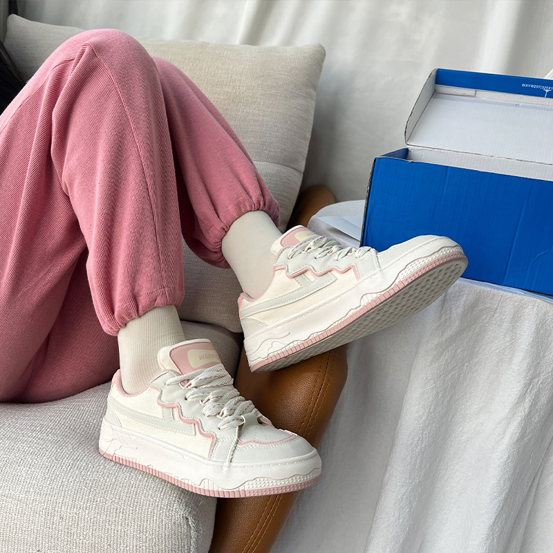 Cheap Warrior 回力 復古休閒百搭 輕便耐磨 低幫 板鞋 女款 米粉紅