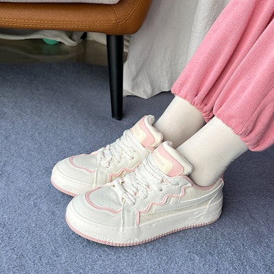 (Women) Warrior Retro Casual Low 'Beige Pink' WXY-E392MJ02 2