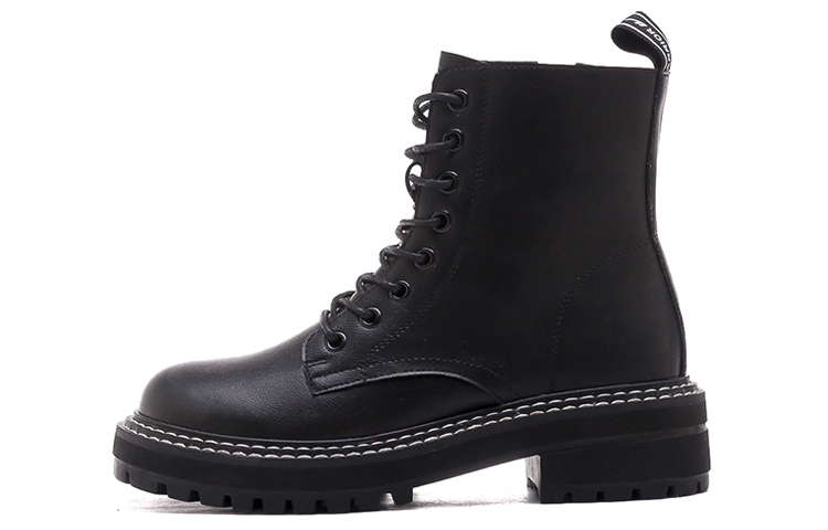 (Women) Warrior Side Zip Outdoor Casual Martin Boot 'Black' 705020