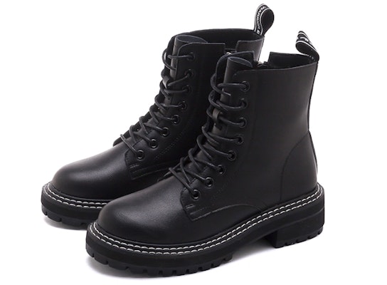 (Women) Warrior Side Zip Outdoor Casual Martin Boot 'Black' 705020 Lookbook (Women) Warrior Side Zip Outdoor Casual Martin Boot 'Black' 705020