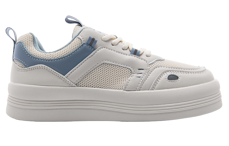 (W) Warrior Sneakers 'Beige-Blue Korean Version' 圖 2