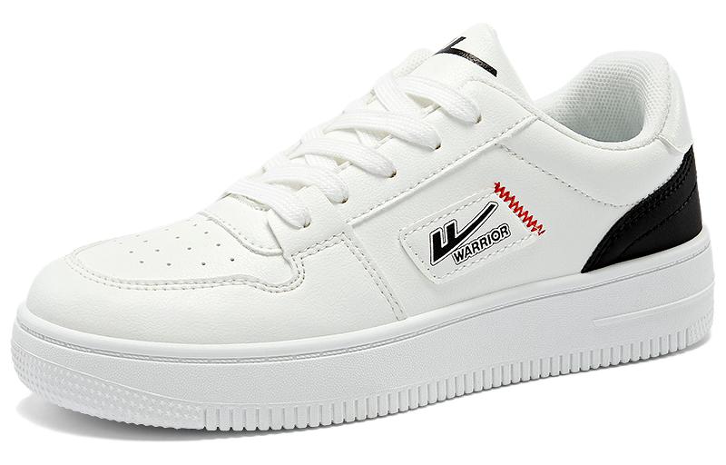 (W) Warrior Synthetic Leather Low Top 'White Black' 圖 2