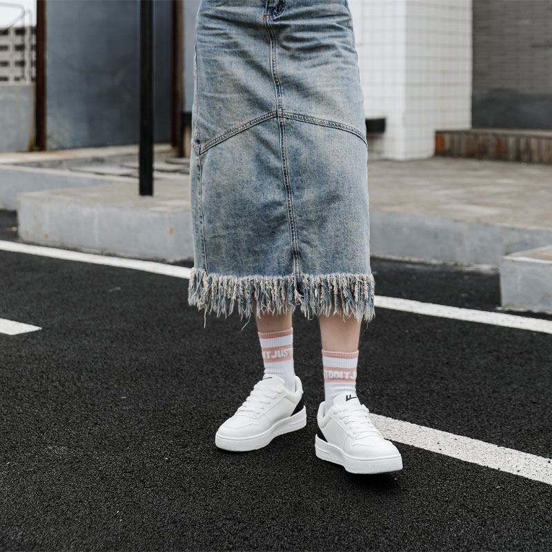 (W) Warrior Synthetic Leather Low Top 'White Black' 圖 5