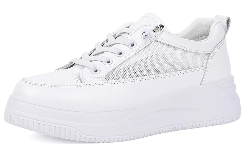 Order (W) ウォーリアー厚底白ローカットレジャー (Wōriā Atsuzoko Shiro Rōkatto Rejā) WXY(S)-0197Z01