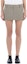 Shop (Women) WE11DONE Beige Plaid Mini Skirt with Letter Zipper Detail WD-SK2-24-239-W-BG