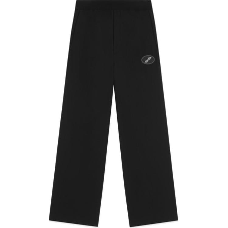 Order (W) 웰던 블랙 레터 로고 프린트 엘라스틱 수트 팬츠 WD-PT4-20-729-U
