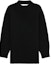 Buy (Women) WE11DONE Black Loose Fit Crew Neck Long Sleeve Short Dress WD-KT3-23-653-U-BK