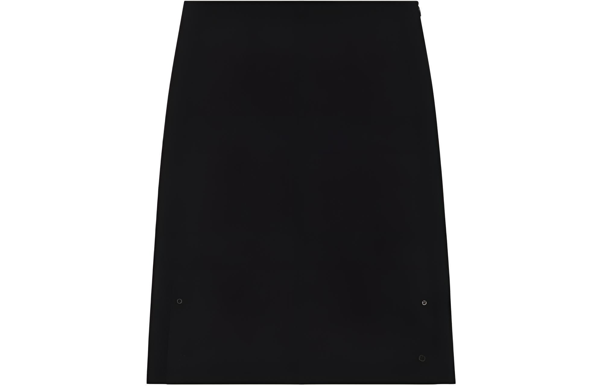 (Women) WE11DONE  Black Midi Zip Casual Skirt WD-SK1-24-258-W-BK