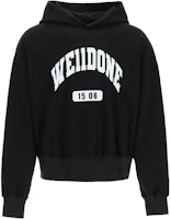 (Women) WE11DONE Black Minimalist Casual Sweatshirt WD-TH3-22-807-U-BK (Women) WE11DONE Black Minimalist Casual Sweatshirt WD-TH3-22-807-U-BK