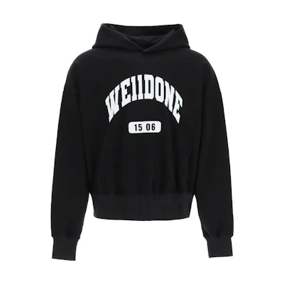 (Women) WE11DONE Black Minimalist Casual Sweatshirt WD-TH3-22-807-U-BK