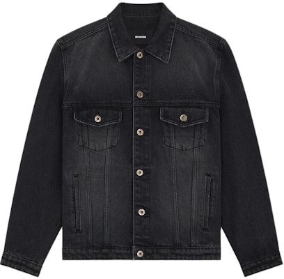 (W) WE11DONE 黑色單排扣長袖牛仔外套. WD-DJ2-24-348-W-BK Order (W) WE11DONE 黑色單排扣長袖牛仔外套. WD-DJ2-24-348-W-BK