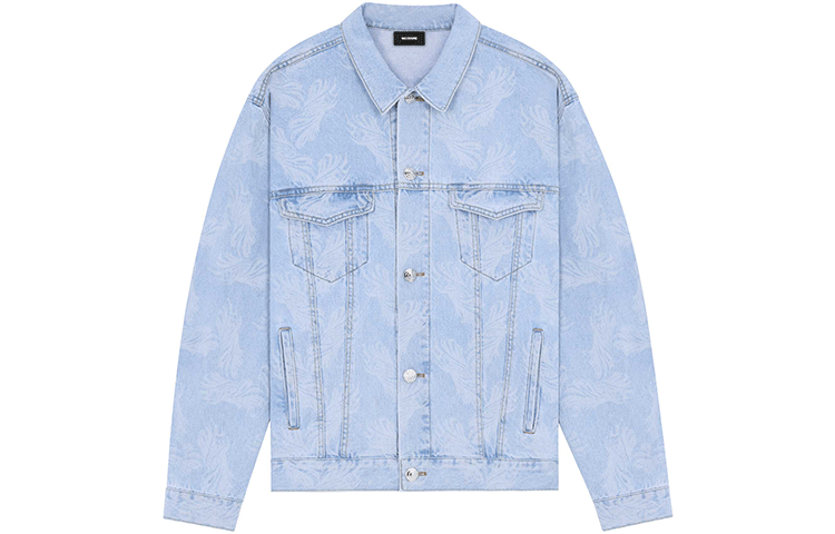 Order (W) WE11DONE 藍色印花標誌牛仔外套 WD-DJ3-21-311-U-BL