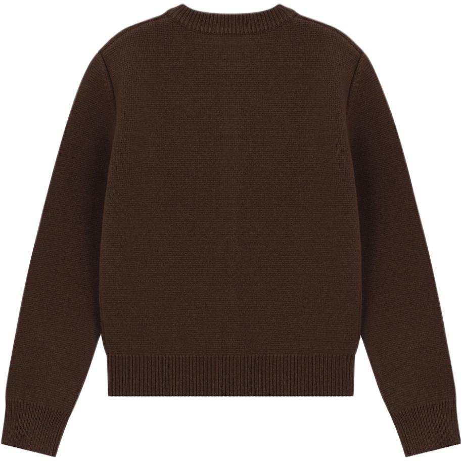 Lookbook (W) WE11DONE 棕色針織開襟扣子毛衣外套. WD-KC2-24-602-W-BR