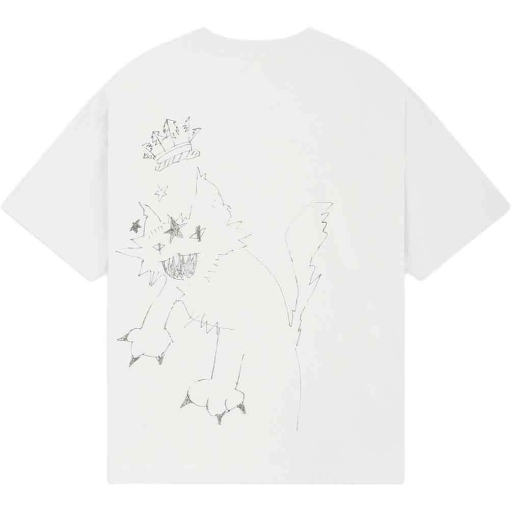 (Women) WE11DONE  Cartoon Graphic Print Short Sleeve T-Shirt - White WD-TT2-24-755-U-IV 圖 3
