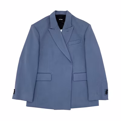 (Women) WE11DONE Classic Embossed Blazer Misty Blue - Fall Collection. WD-JK8-20-055-W-BL