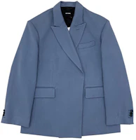 Order (W) WE11DONE 經典浮雕西裝外套 霧藍 - 秋季系列 WD-JK8-20-055-W-BL