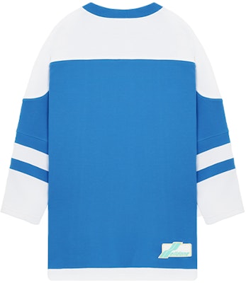 (Women) WE11DONE Contrast Stripe Logo Long Sleeve Dress Blue WD-TO1-22-579-W-BL Lookbook (Women) WE11DONE Contrast Stripe Logo Long Sleeve Dress Blue WD-TO1-22-579-W-BL