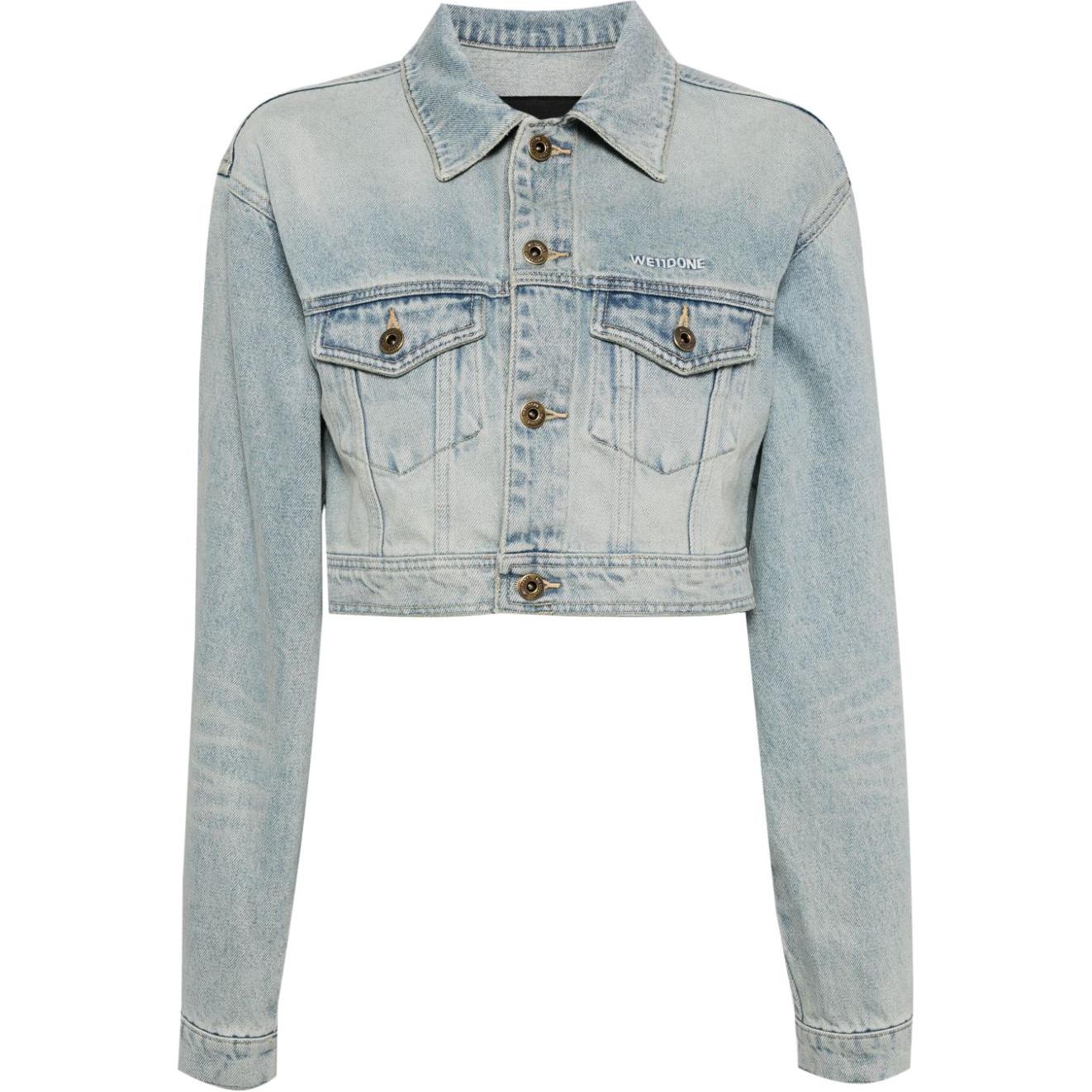 (Women) WE11DONE  Cropped Denim Jacket Light Blue WD-DJ2-24-337-W-SK 圖 2