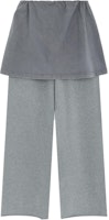 (Women) WE11DONE Grey Embroidered Logo Pocket Patchwork Casual Pants WD-TA2-24-726-U-MG (Women) WE11DONE Grey Embroidered Logo Pocket Patchwork Casual Pants WD-TA2-24-726-U-MG