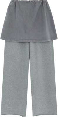 (W) WE11DONE 灰色刺繡標誌拼接口袋休閒長褲 WD-TA2-24-726-U-MG Order (W) WE11DONE 灰色刺繡標誌拼接口袋休閒長褲 WD-TA2-24-726-U-MG