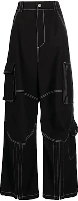 (W) WE11DONE ルーズフィット ワイドレッグ カーゴパンツ ブラックカラー. WD-PT3-23-218-W-BK Order (W) WE11DONE ルーズフィット ワイドレッグ カーゴパンツ ブラックカラー. WD-PT3-23-218-W-BK