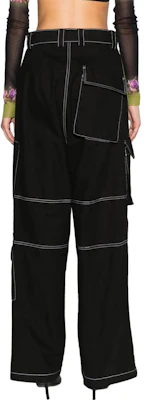 (W) WE11DONE ルーズフィット ワイドレッグ カーゴパンツ ブラックカラー. WD-PT3-23-218-W-BK Shop (W) WE11DONE ルーズフィット ワイドレッグ カーゴパンツ ブラックカラー. WD-PT3-23-218-W-BK