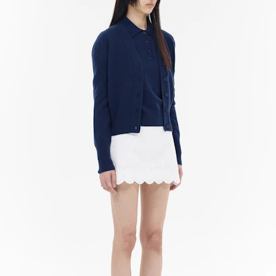 (W) WE11DONE 海军蓝长袖三扣套头Polo衫 WD-KT2-24-606-W-NV Details for (W) WE11DONE 海军蓝长袖三扣套头Polo衫 WD-KT2-24-606-W-NV