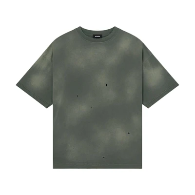 (Women) WE11DONE Oversized Logo Crewneck T-Shirt Khaki WD-TT2-24-742-U-KK