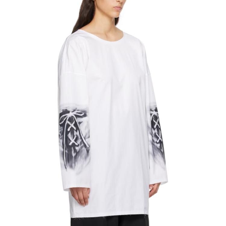 (Women) WE11DONE  Oversized Zip-Up Sweatshirt White Long Sleeve Crewneck. WD-SH3-23-185-U-WH 圖 3