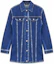 Buy (W) WE11DONE 蓝色单排扣口袋牛仔夹克。 WD-DJ3-22-337-W-BL