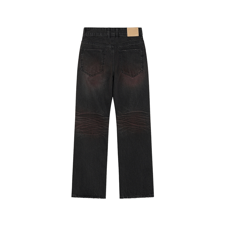 Lookbook (W) WE11DONE 水洗做舊拉鍊黑色牛仔褲 WD-DP2-24-328-W-BK