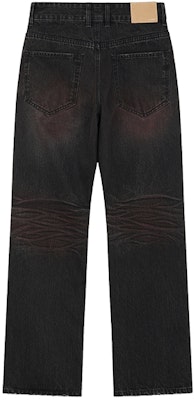 (W) WE11DONE 水洗做舊拉鍊黑色牛仔褲 WD-DP2-24-328-W-BK Lookbook (W) WE11DONE 水洗做舊拉鍊黑色牛仔褲 WD-DP2-24-328-W-BK