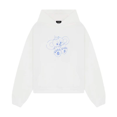 (Women) WE11DONE White Cartoon Graphic Long Sleeve Hoodie WD-TH2-24-831-U-IV