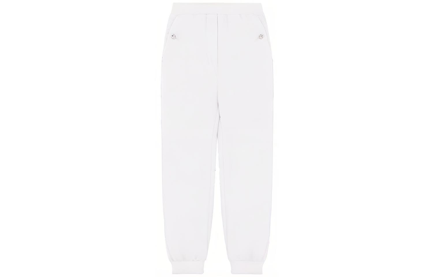 (Women) WE11DONE  White Loose Fit Jogger Sweatpants. WD-PT3-21-578-W-WH