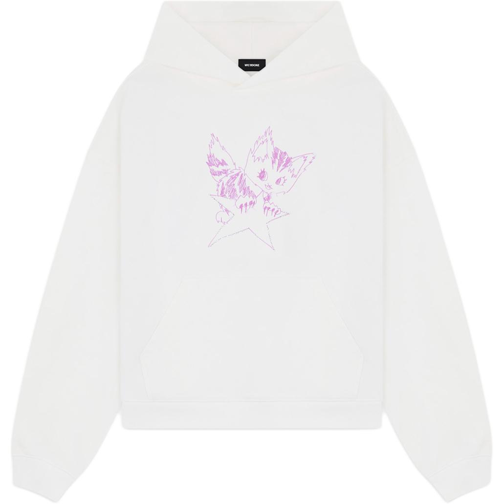 (Women) WE11DONE Animal Print Pullover Hoodie White Long Sleeve WD-TH2-24-832-U-IV 圖 2