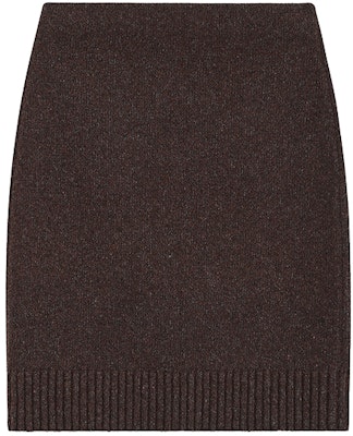 (Women) WE11DONE Brown Knitted Midi Dress for Women with Minimalist Letter Design. WD-KS2-24-612-W-BR Lookbook (Women) WE11DONE Brown Knitted Midi Dress for Women with Minimalist Letter Design. WD-KS2-24-612-W-BR