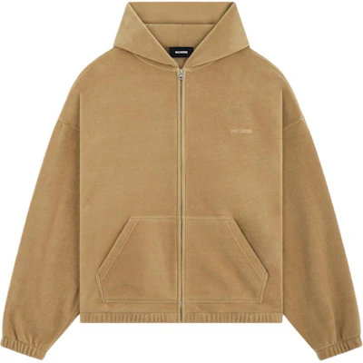 (Women) WE11DONE Embroidered Logo Long Sleeve Zip Jacket Camel Color WD-TJ2-24-868-U-BG Buy (Women) WE11DONE Embroidered Logo Long Sleeve Zip Jacket Camel Color WD-TJ2-24-868-U-BG