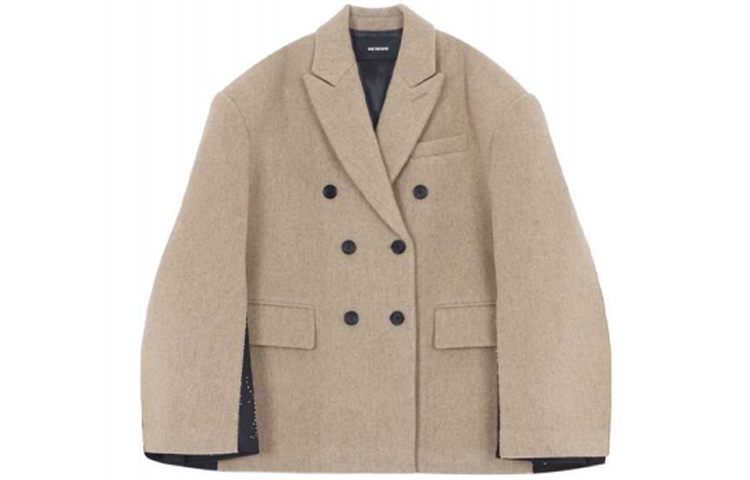 (Women) WE11DONE FW21  Double-Breasted Blazer Khaki Color WD-JK3-21-015-W-BG