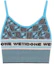 Buy (W) WE11DONE FW21 Atasan Tank Rajut Garis Biru WD-KE3-21-628-W-SK