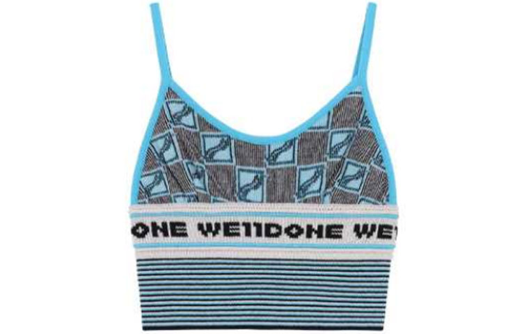 (Women) WE11DONE FW21  Knitted Striped Tank Top Blue WD-KE3-21-628-W-SK 圖 2