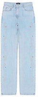 (Women) WE11DONE FW21 Straight-Leg Jeans Blue WD-DP3-21-349-W-BL (Women) WE11DONE FW21 Straight-Leg Jeans Blue WD-DP3-21-349-W-BL