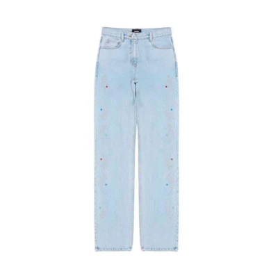 (Women) WE11DONE FW21 Straight-Leg Jeans Blue WD-DP3-21-349-W-BL