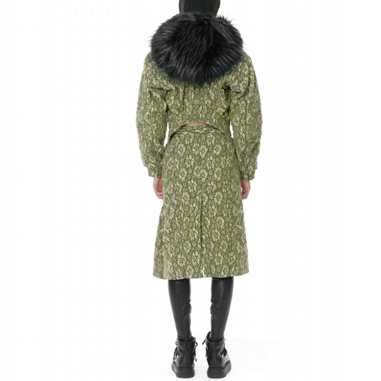 (Women) WE11DONE FW21  Yellow Lace Layered Cotton Bomber Jacket WD-JP3-21-180-W-YE 圖 4