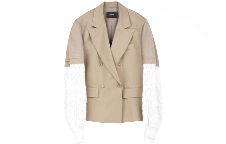 (Women) WE11DONE FW21 Colorblock Short Sleeve Blazer Women’s Light Brown. WD-JK0-21-012-W-BE 圖 2