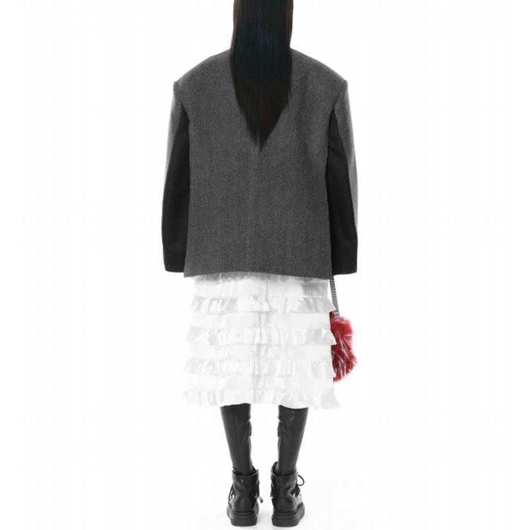 Shop (W) WE11DONE 2021秋冬灰色宽松长袖披肩西装外套 WD-JK3-21-015-W-GY