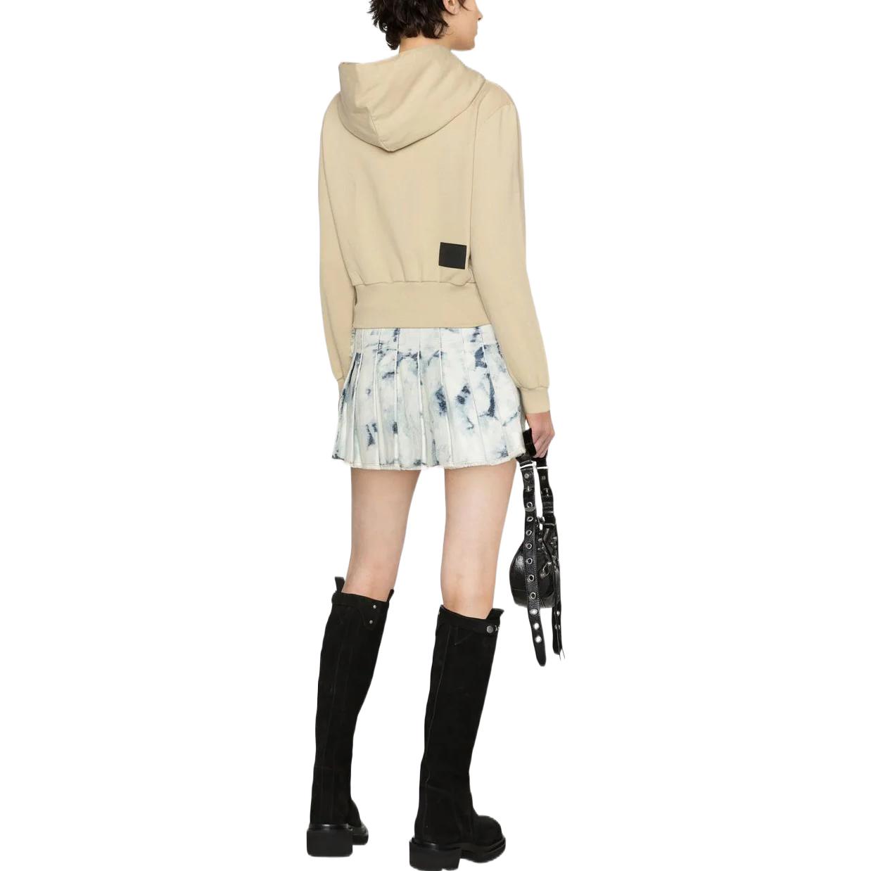 Shop (W) WE11DONE FW22 短版徽標衛衣卡其色 WD-TH3-22-865-W-BG